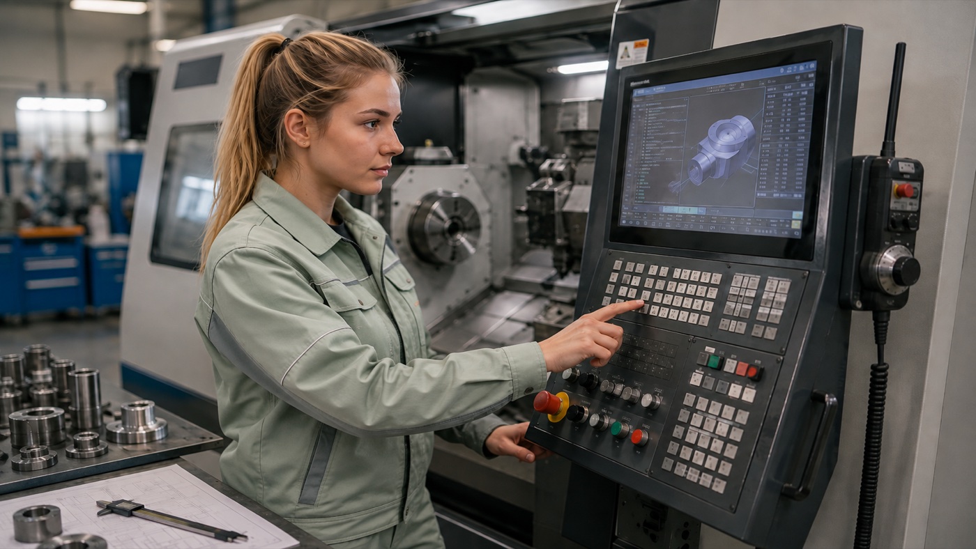 Technik opravující průmyslové zařízení